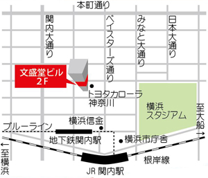 馬車道の地図